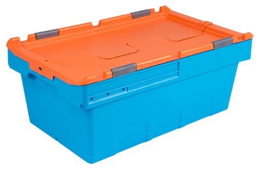 49x30x22 Nestable Container with Hinged Lid