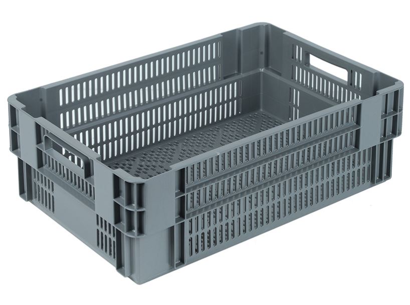 60x40x20 Stack and Nest Plastic Crate