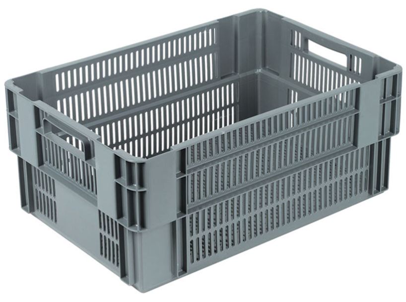 60x40x30 Stack and Nest Plastic Crate