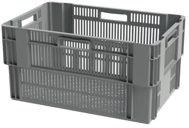 60x40x36 Stack and Nest Plastic Crate